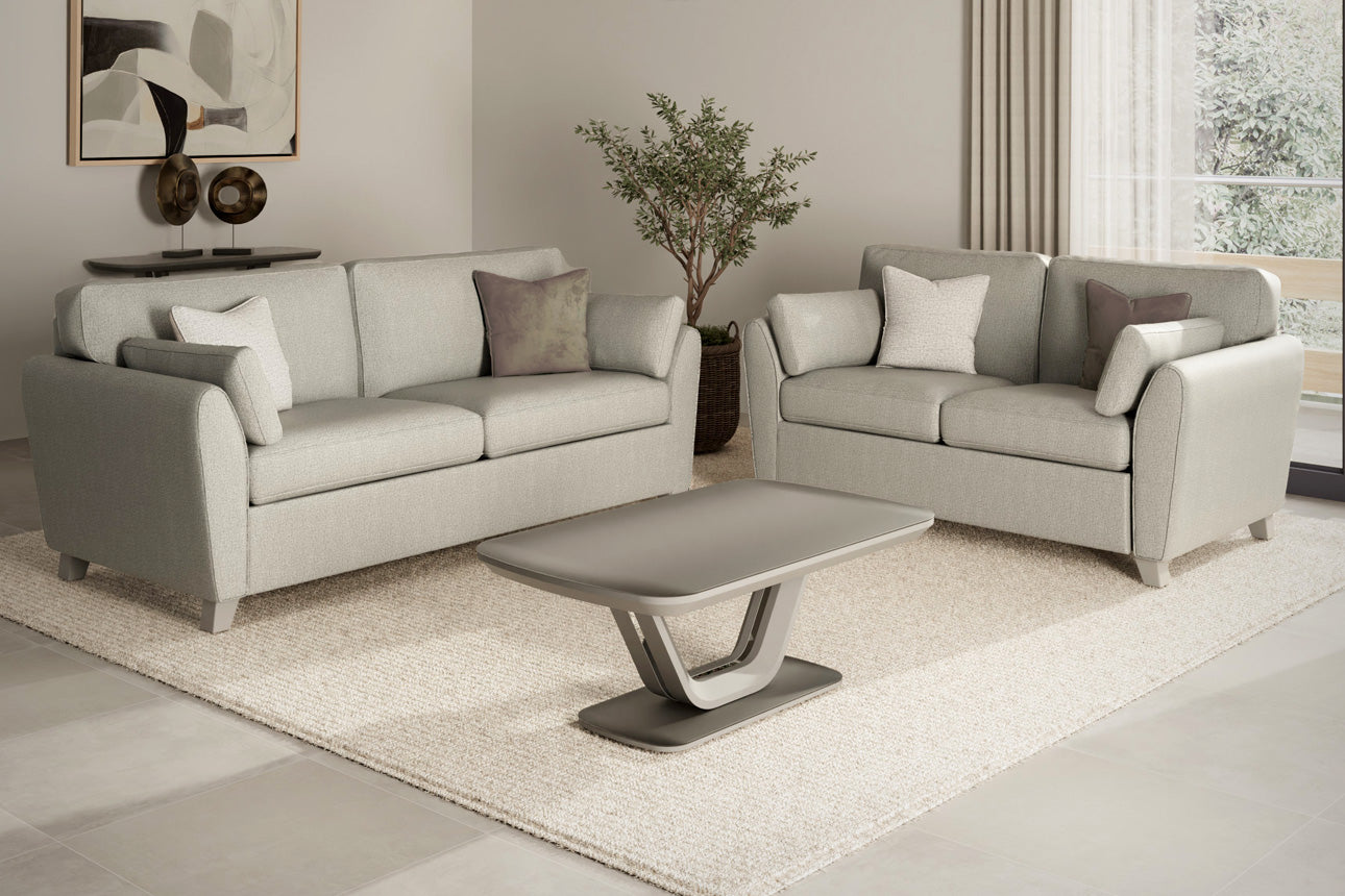 Cantrell 2 Seater Sofa in Light Grey - Stylish & Comfortable