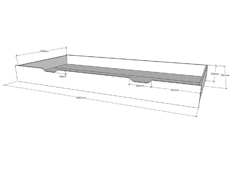 Dallas Under Bed Drawer Dimensions
