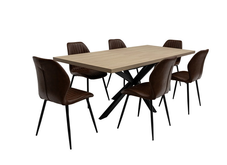 Dalton Extending Dining Sets W/Pomona Chairs (PRE-ORDER FOR JAN)