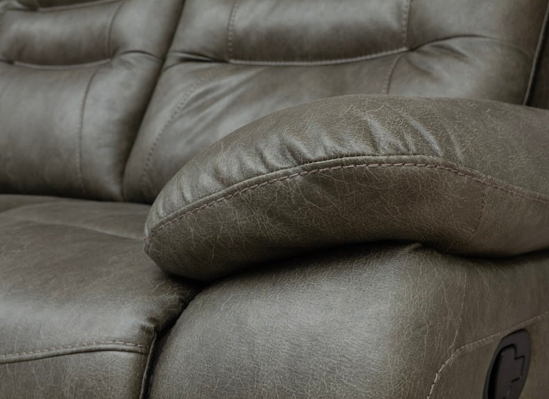 Dane Hunter Green Fabric 2 Seater Manual Recliner Sofa