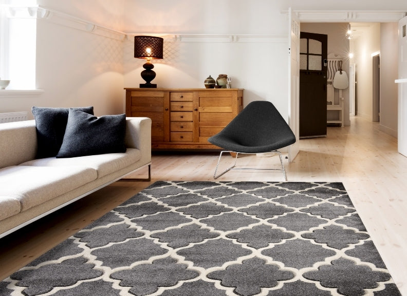 Darcy Light Grey Rug Room