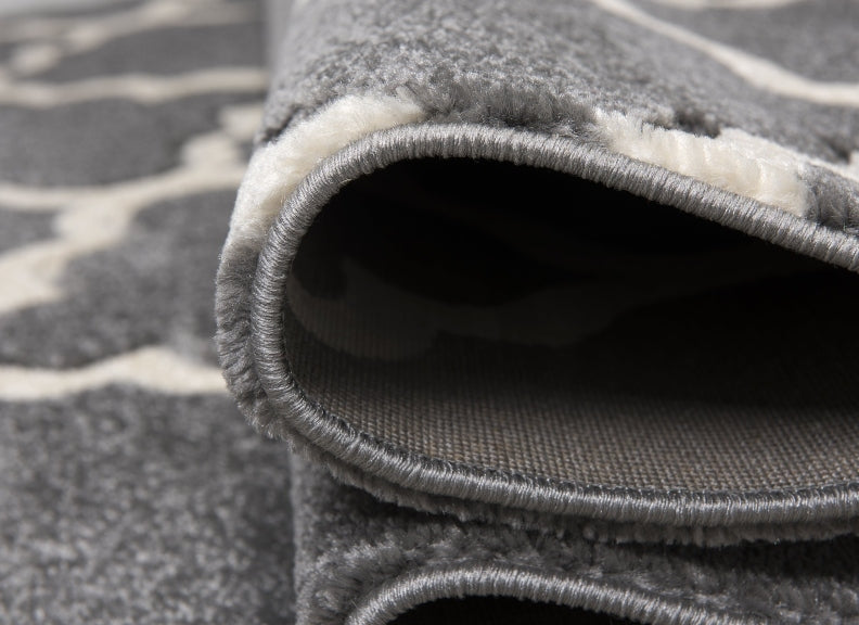 Darcy Light Grey Rug - side