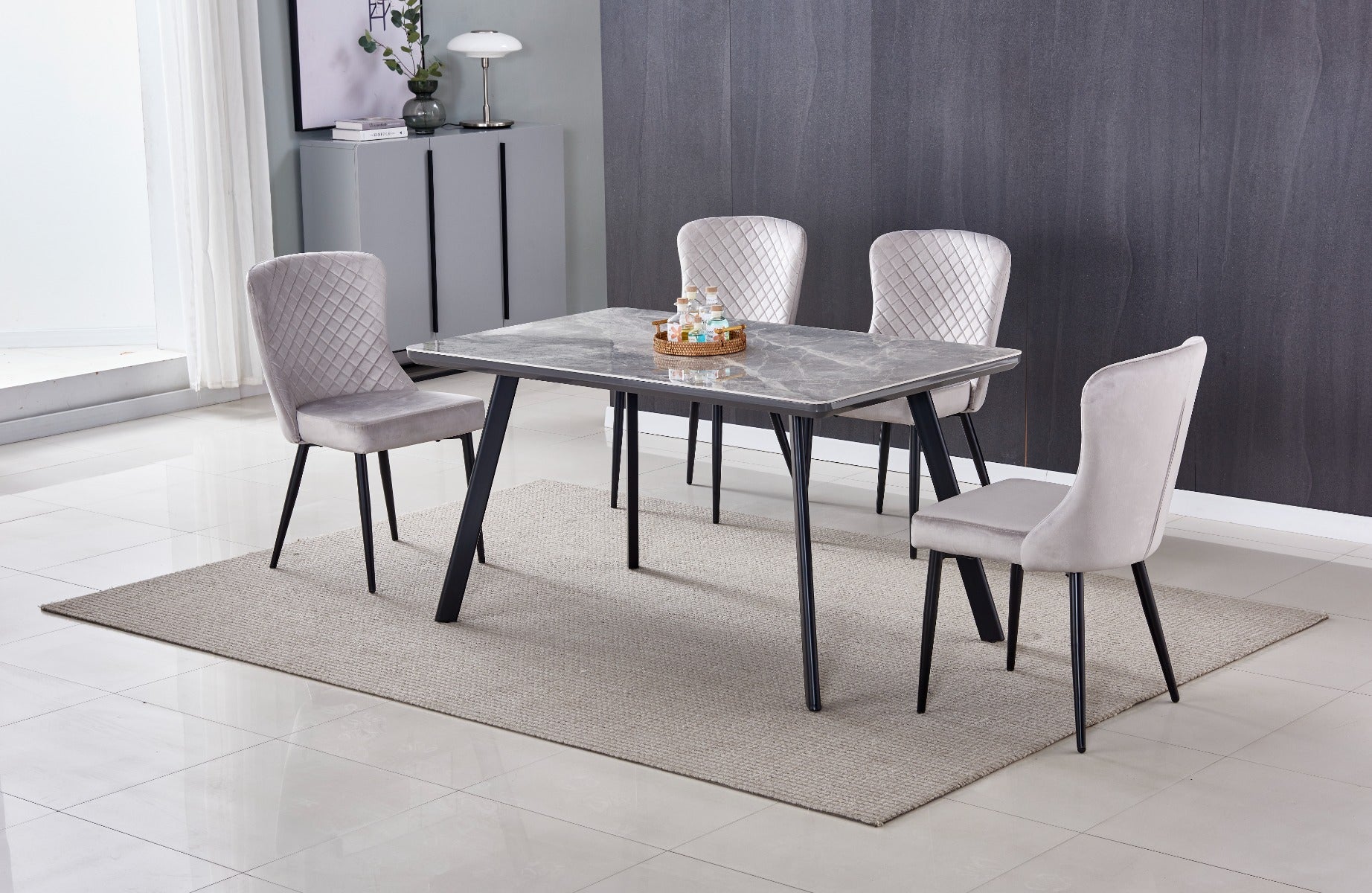 Dario Dining Table Black Legs