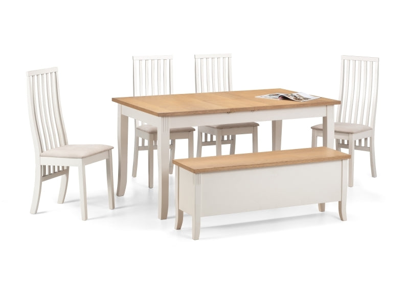 Davenport Extending Dining Table & Vermont Chairs/Bench Set