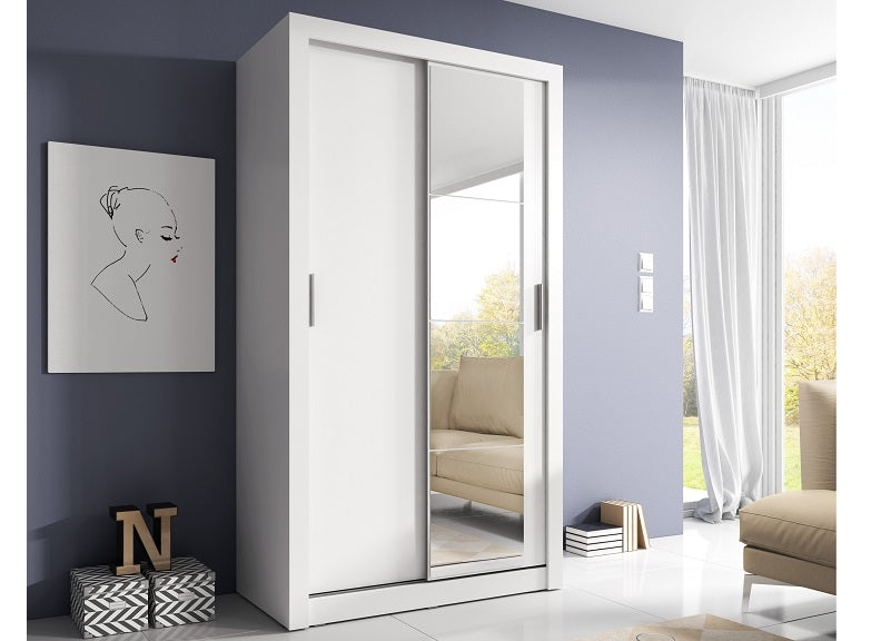 Denmark 1.2 m White Sliderobe