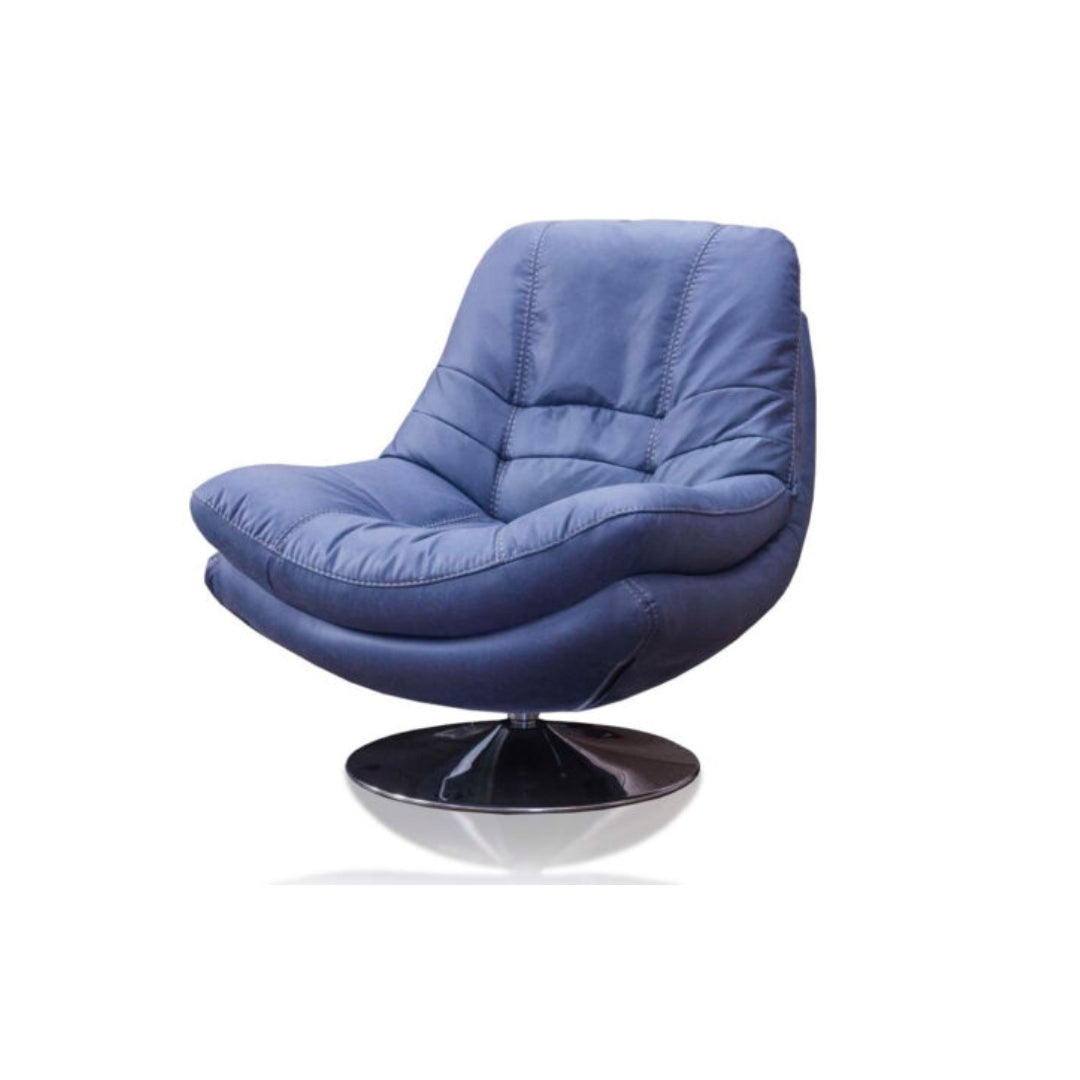 Axis Denim Swivel armchair