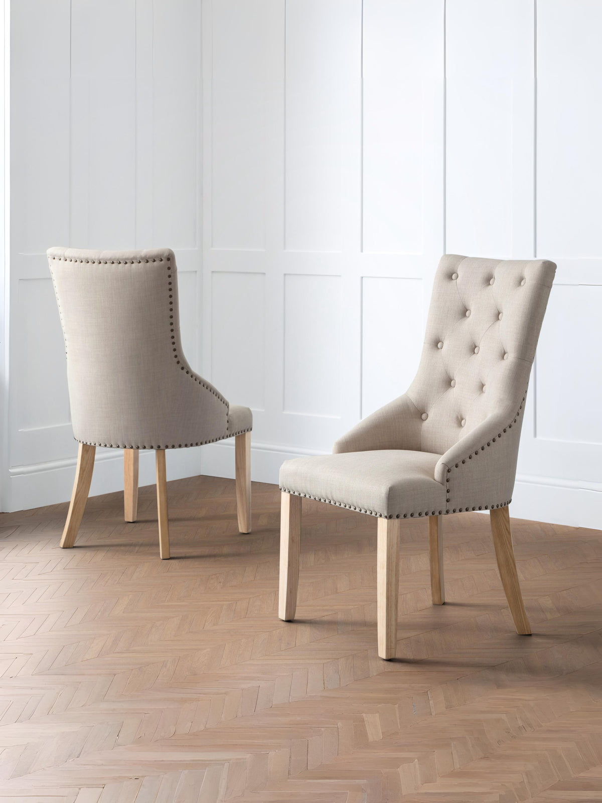 Set Of 2 Loire Button Back Chairs (oos)