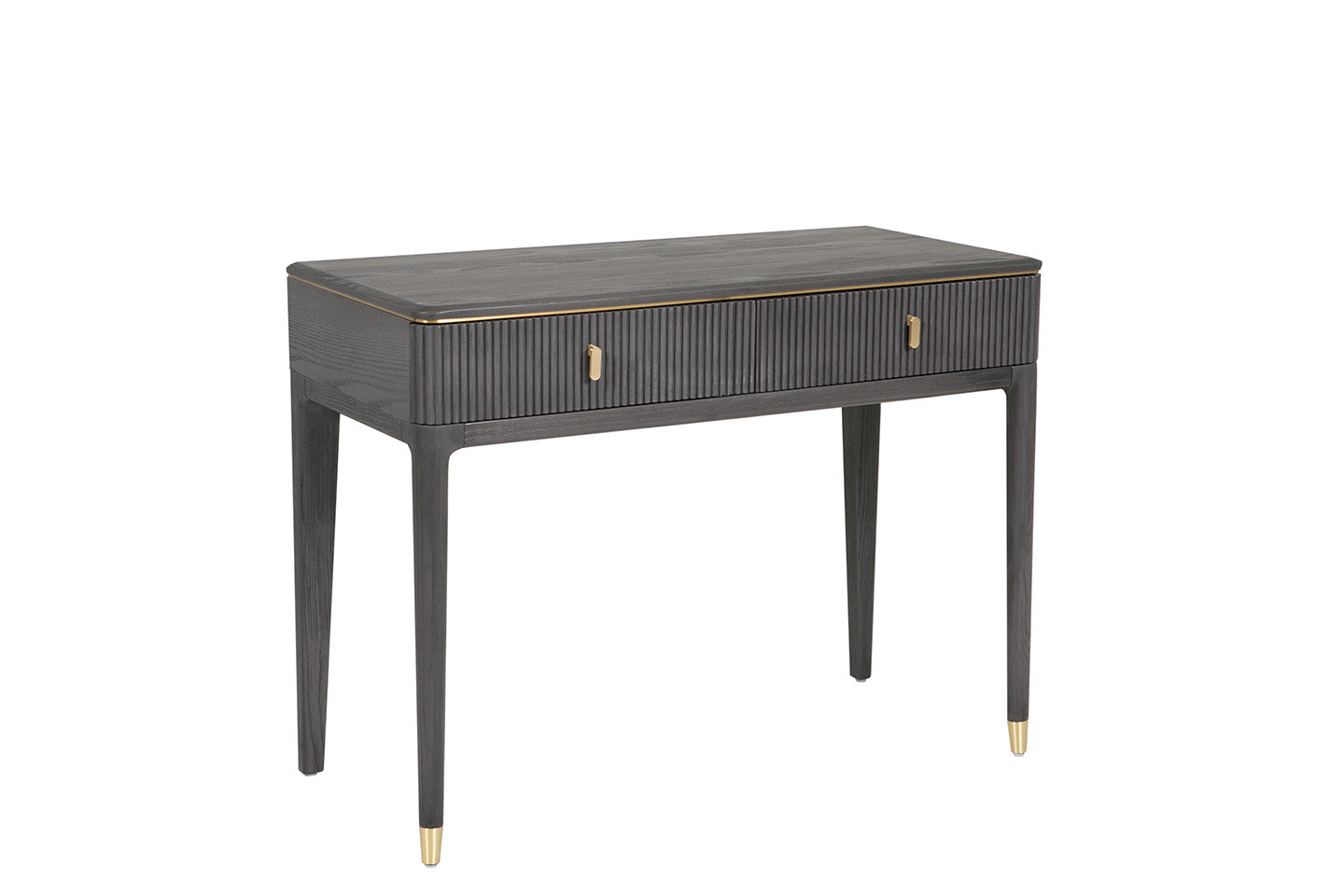 Diletta Dressing Table 2 Drawer - Ebony (Pre-order for October delivery)
