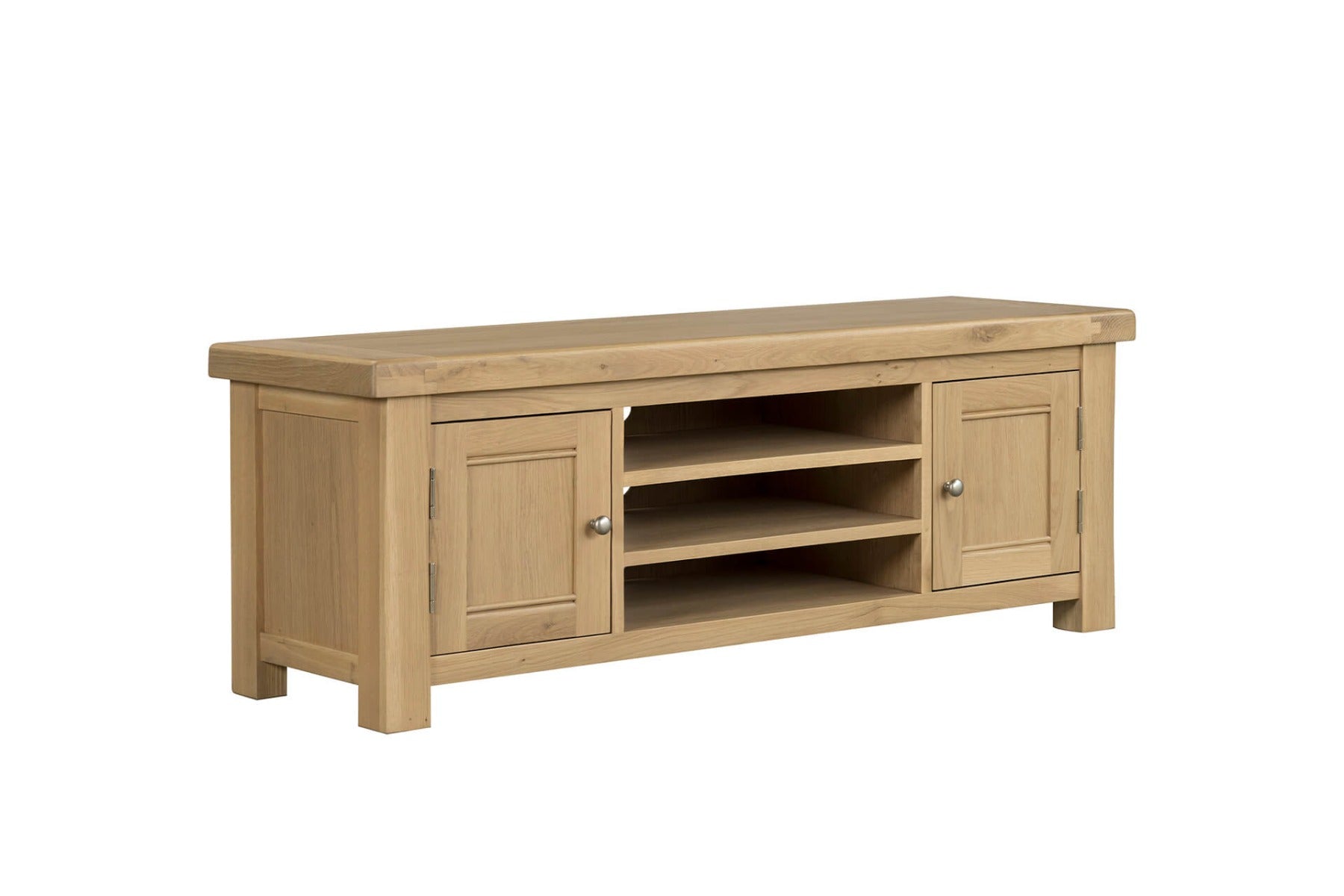 Delaney TV Unit 1400mm in Oak – Classic Wooden TV Stand | Free Delivery