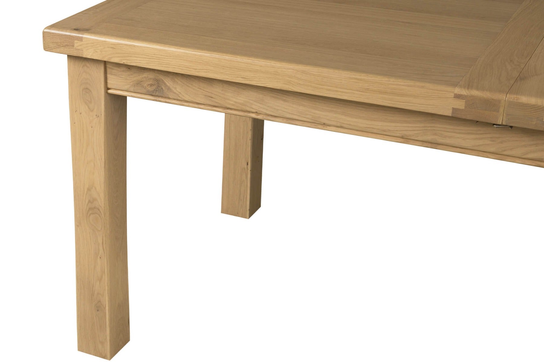 Delaney 1800/2460 Extending Dining Table in Oak – Large Extendable Wooden Table | Free Delivery