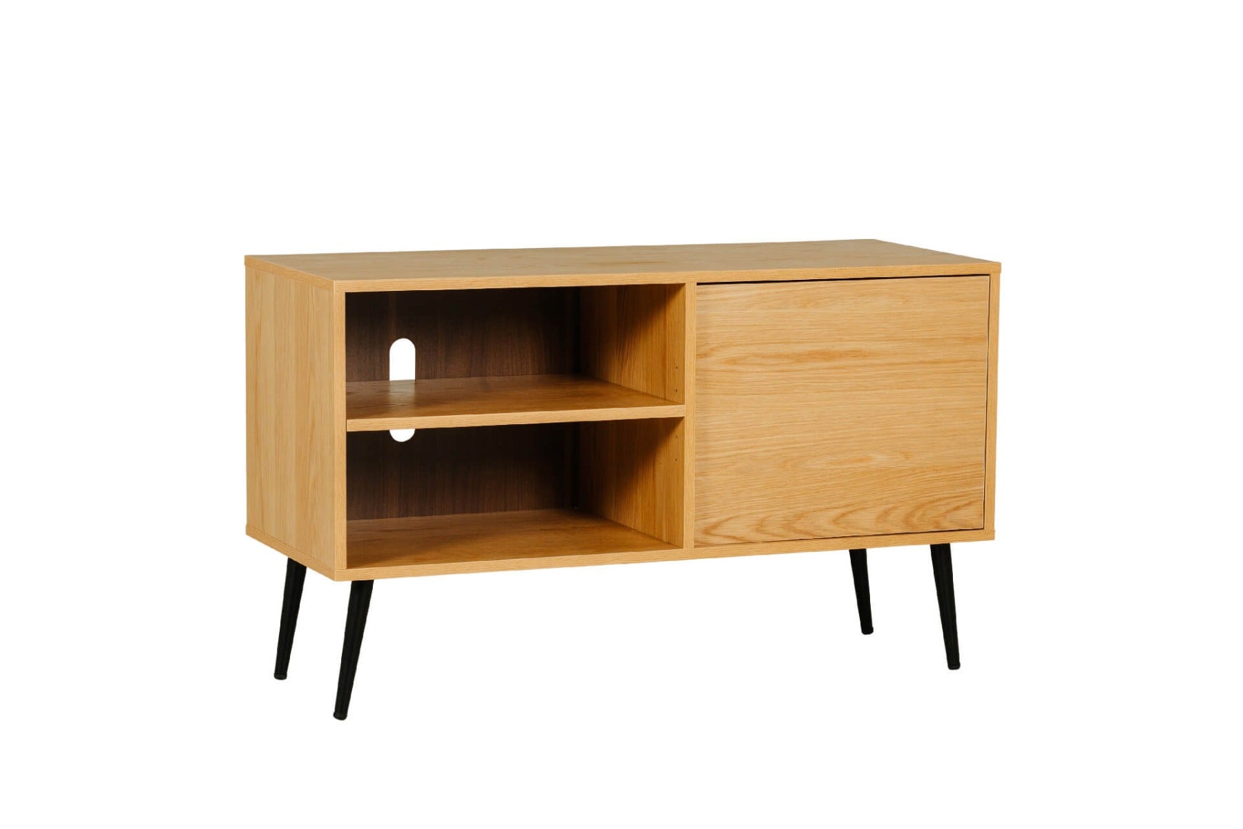 Doolin TV Unit 1000 in Black or Oak - Sleek Minimalist Design with Ample Storage - Free Nationwide Delivery