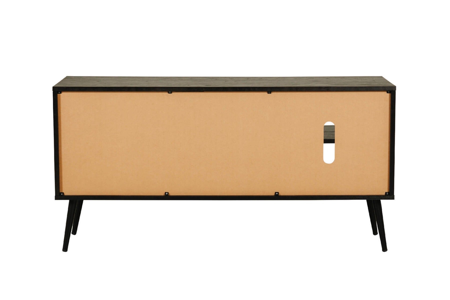 Doolin TV Unit 1200 in Black or Oak - Modern Minimalist Design with Ample Storage - Free Nationwide Delivery