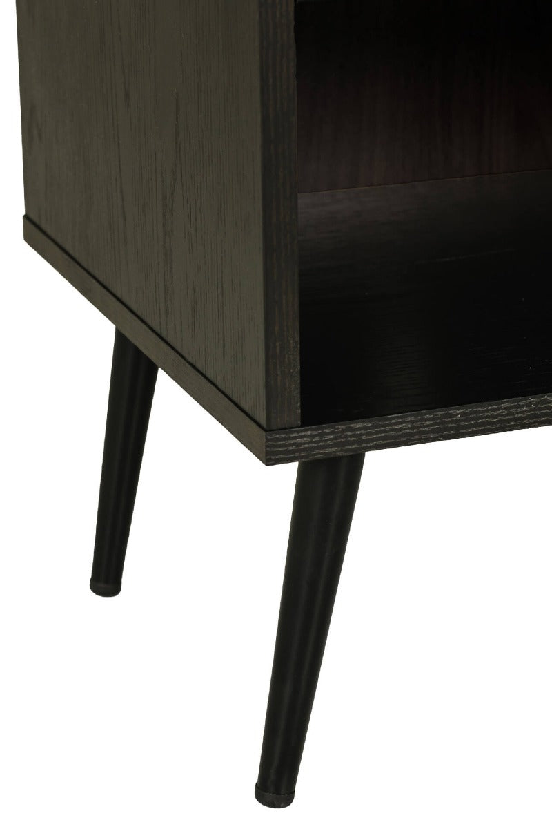 Doolin TV Unit 1200 in Black or Oak - Modern Minimalist Design with Ample Storage - Free Nationwide Delivery