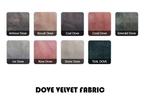 Dove Velvet Fabric Colours