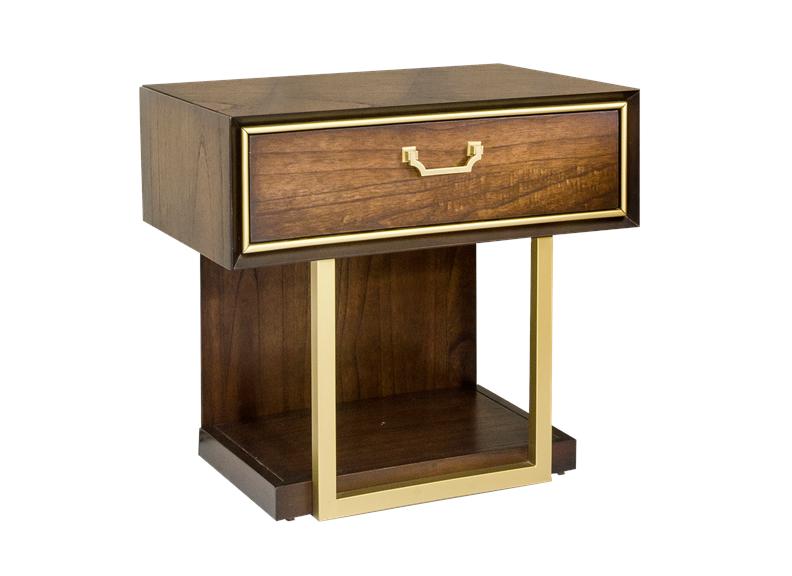 Dubai Locker W/Dark Walnut Finish