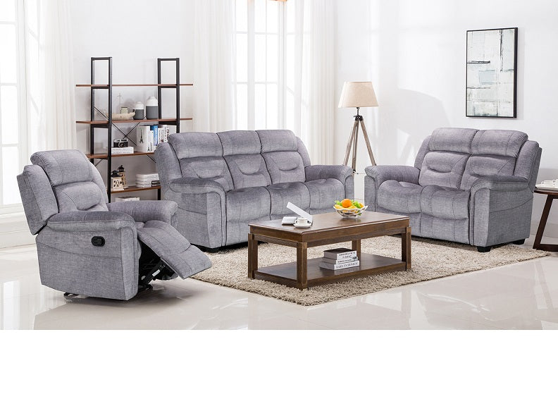 Dudley Reclining Grey Armchair
