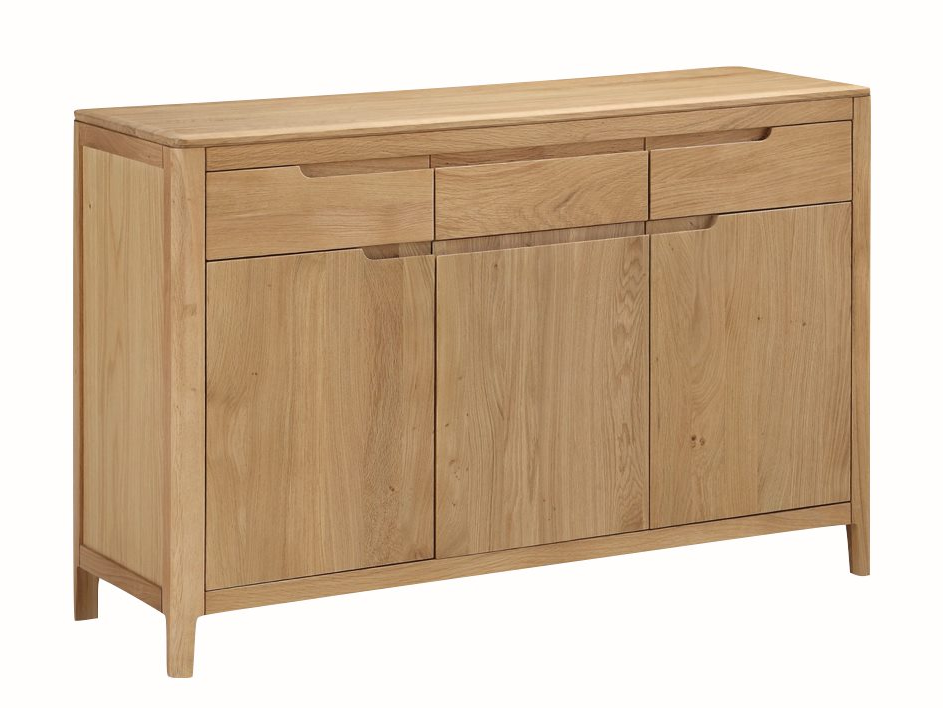 Dunmore Oak Three Door Sideboard