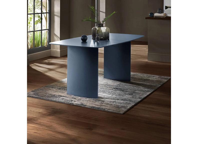 Element Coloured Glass Dining Tables – Coloured Glass Top In Cream Or Blue (Pre-Order Only)