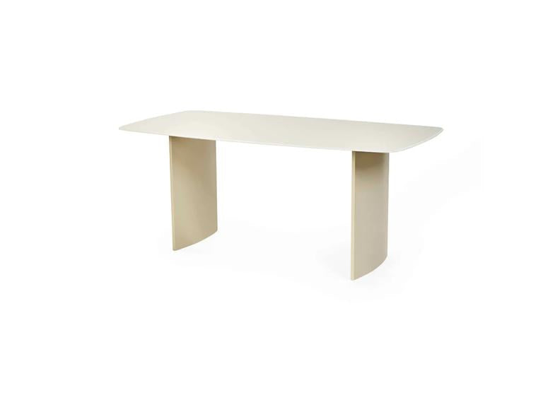 Element Coloured Glass Dining Tables – Coloured Glass Top In Cream Or Blue (Pre-Order Only)