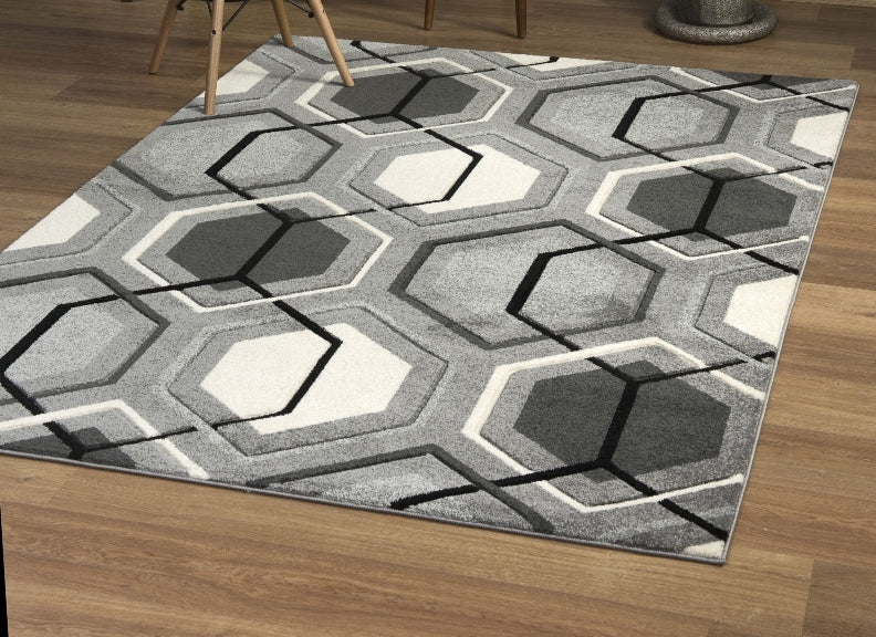 Elsie Grey Rug Floor