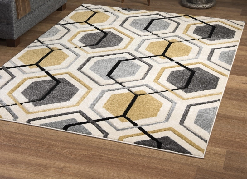 Elsie Mustard Rug Floor