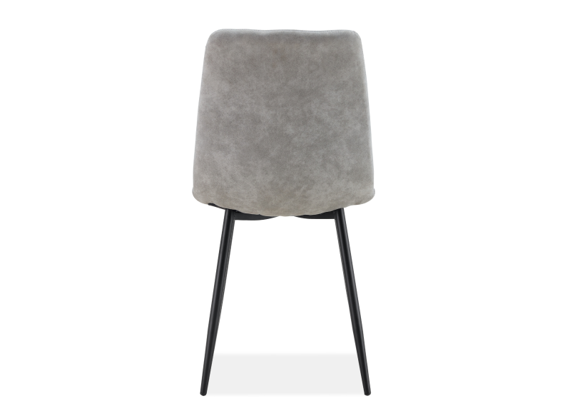 Fredrik Silver Suede Chair - rear