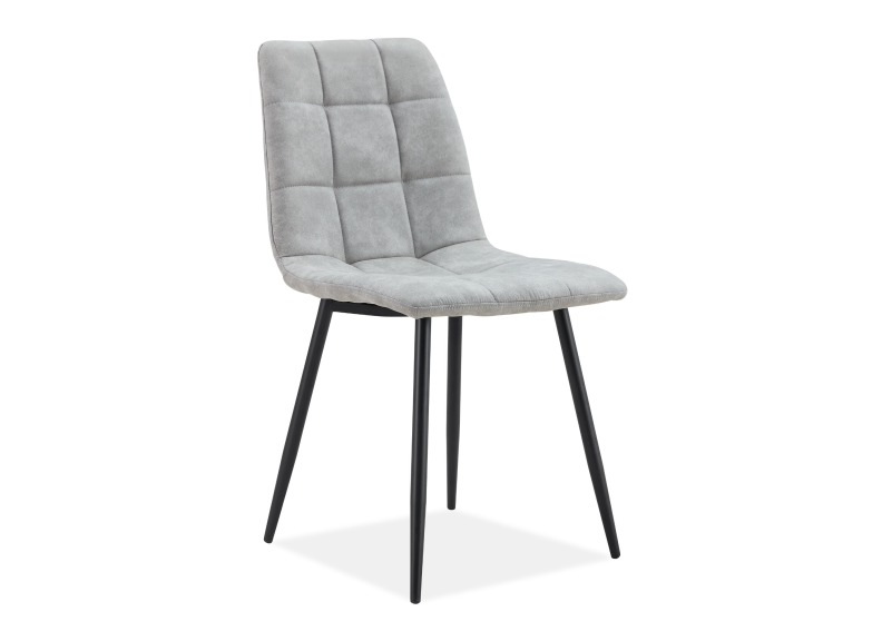 Fredrik Silver Suede Chair