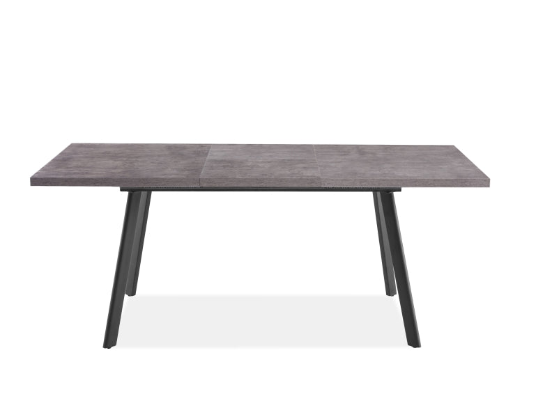 Fredrik Grey Marble Extending Table - open