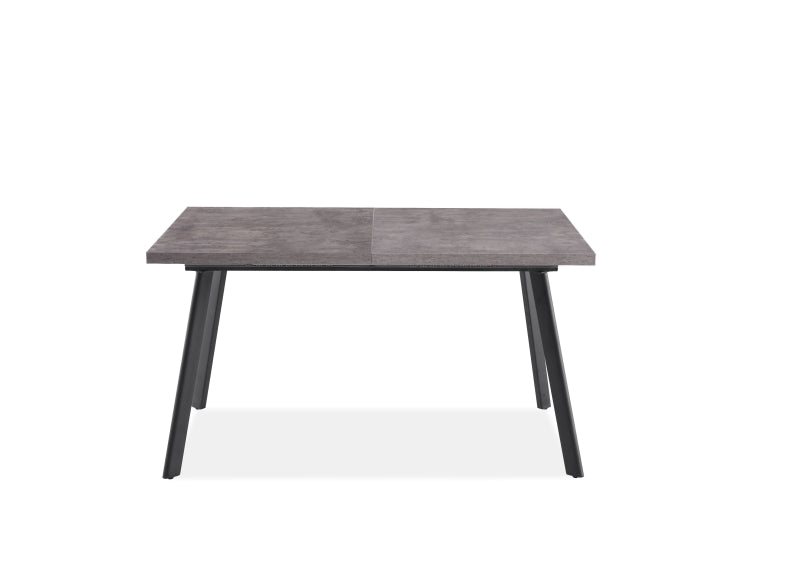 Fredrik Grey Marble Extending Table - closed