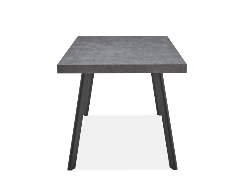Fredrik Grey Marble Dining Table - side