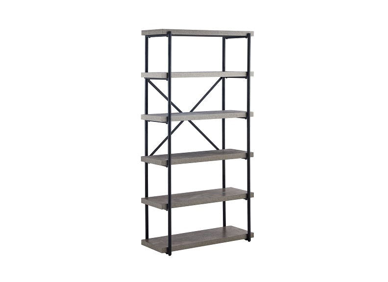 Fredrik Grey Marble Effect Bookcase
