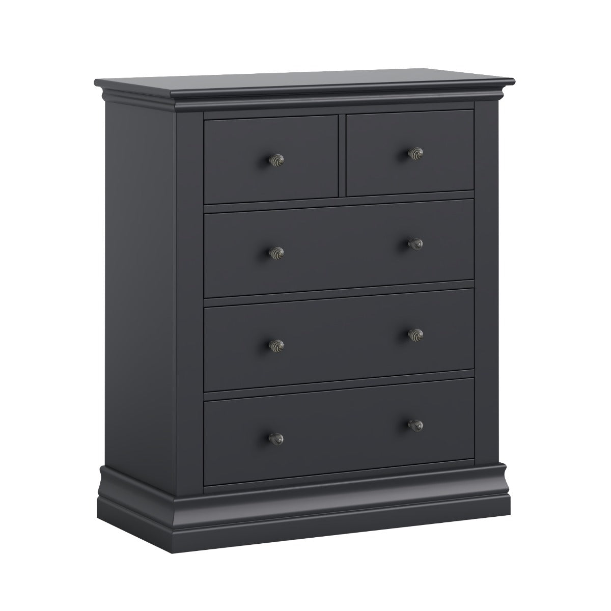 BORDEAUX Charcoal Chest 2 Over 3