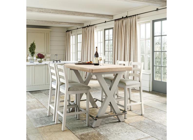 Salcombe Grey Bar Table – Elegant, Modern & Built to Last