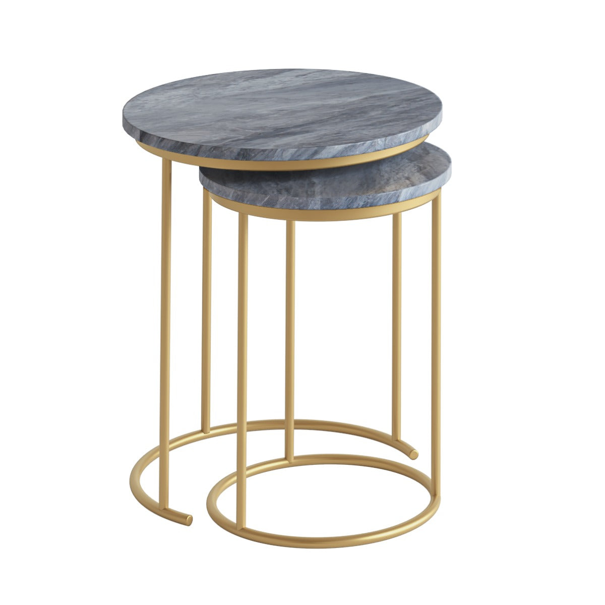 Marmora NEST - GOLD BASE GREY MARBLE