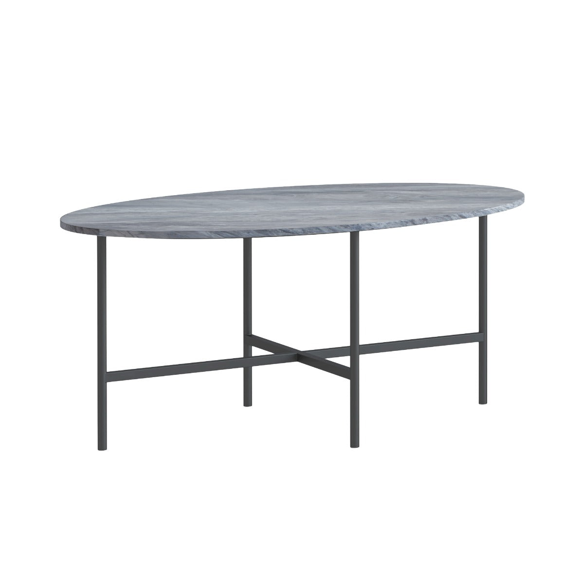 Marmora OVAL COFFEE - GREY BASE GREY MARBLE