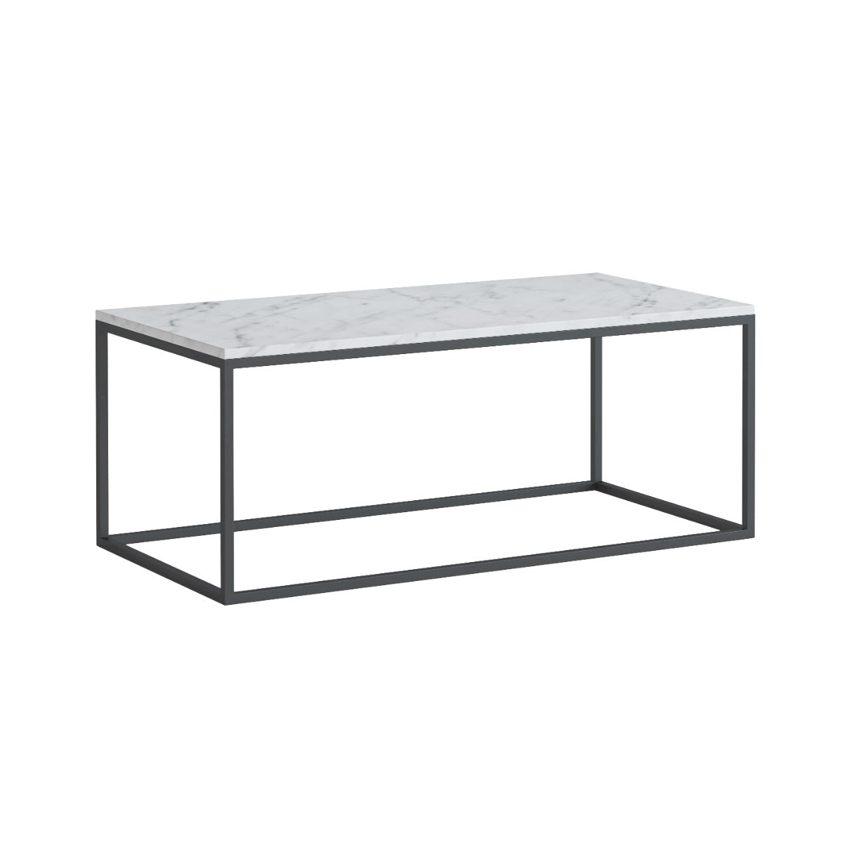 Marmora RECT COFFEE - GREY BASE WHITE MARBLE