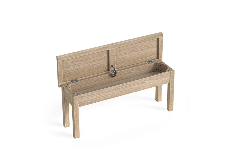 MODERN COUNTRY OAK SHALLOW STORAGE BENCH__ FREE NATIONWIDE DELIVERY BY HOMELINE FURNITURE
