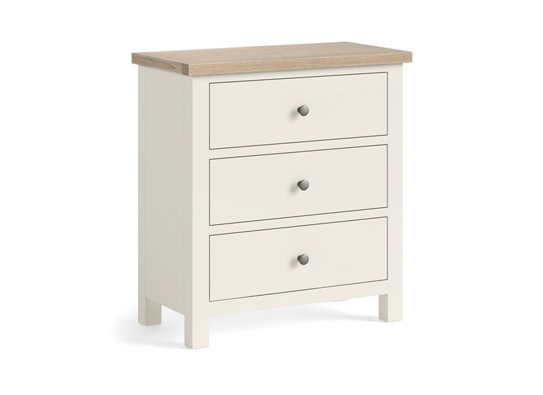 MODERN COUNTRY COCONUT 3 DRAWER CHEST__ FREE NATIONWIDE DELIVERY BY HOMELINE FURNITURE