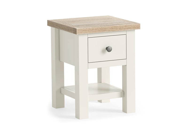 MODERN COUNTRY COCONUT LAMP TABLE WITH SHELF__ FREE NATIONWIDE DELIVERY BY HOMELINE FURNITURE