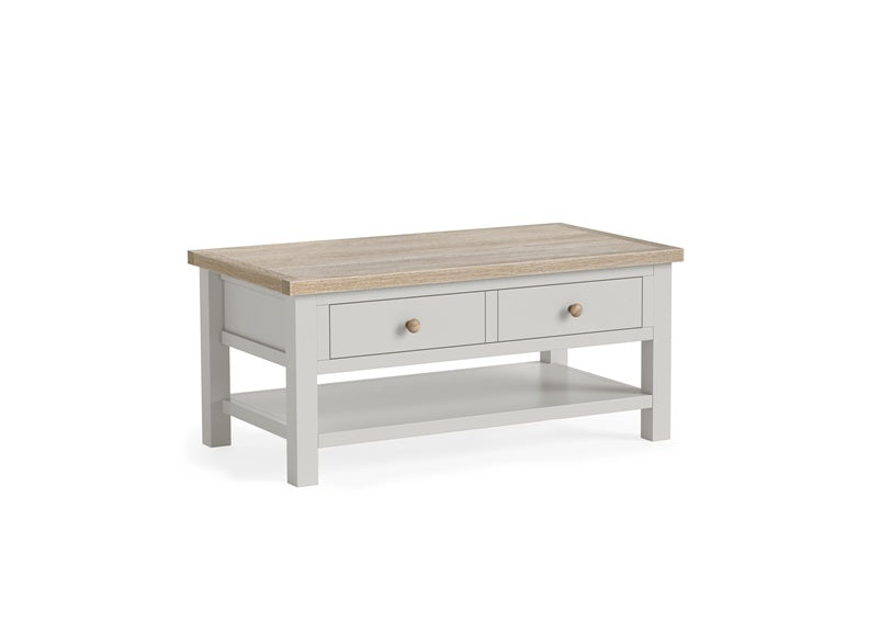 MC Grey Coffee Table W/Drawer & Shelf