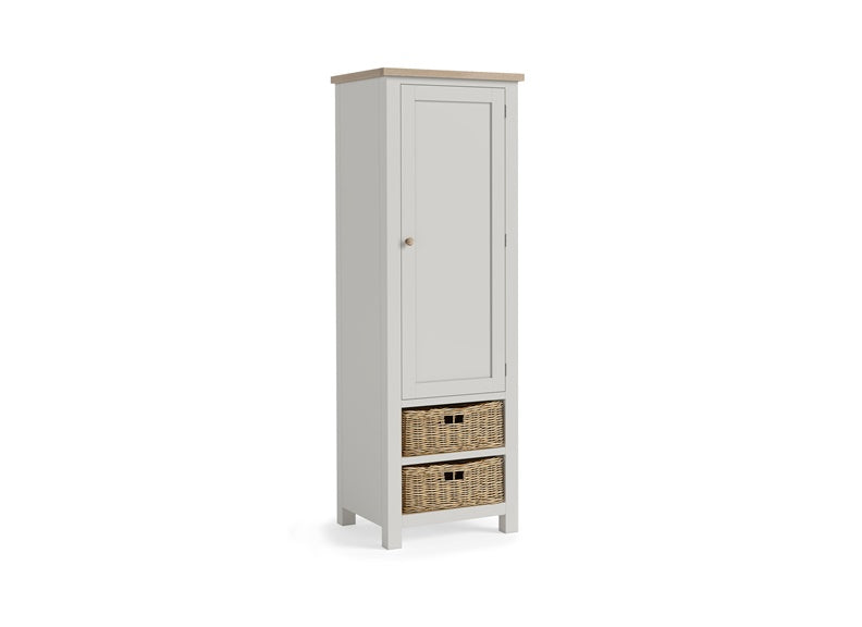 MC Grey Larder Unit - wooden handles