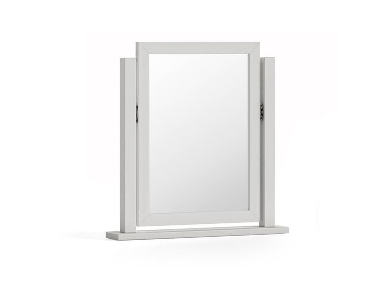 Burgundy Vanity Mirror – Cool Grey Lacquered Dressing Table Mirror