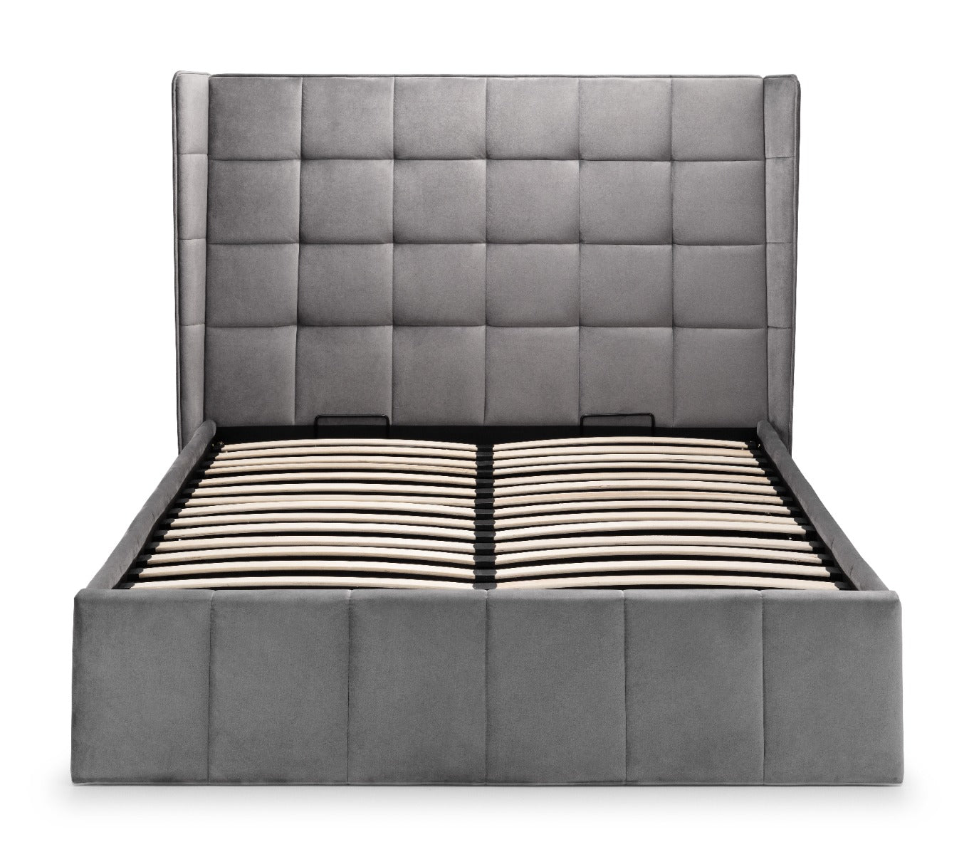 Gatsby Storage Ottoman Bed Double 135cm - Light Grey