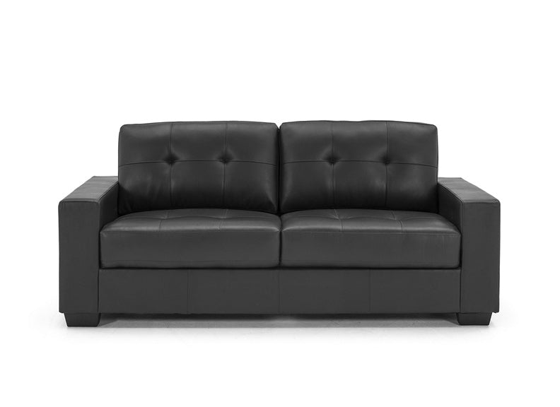 Gemona Black Three Seat Sofa