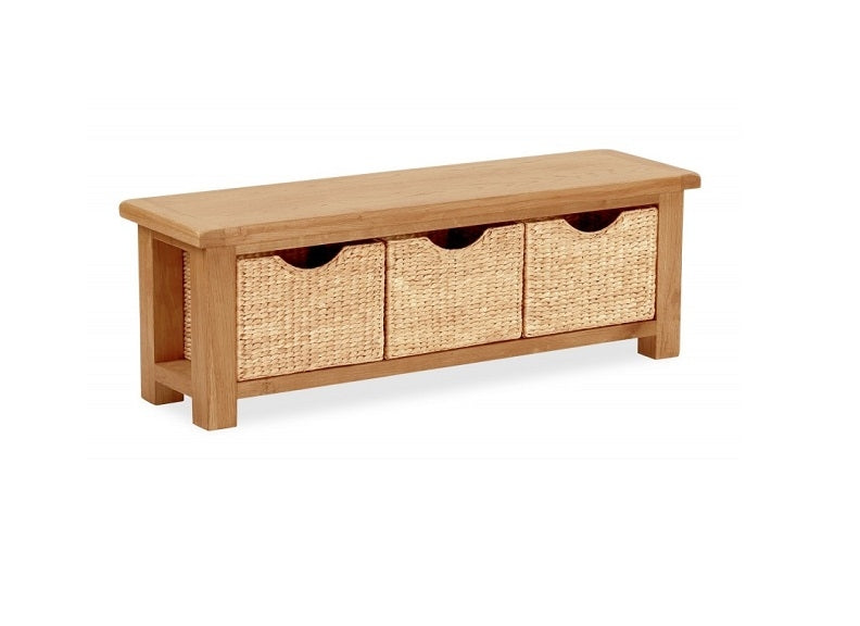 Salisbury Bench With Baskets