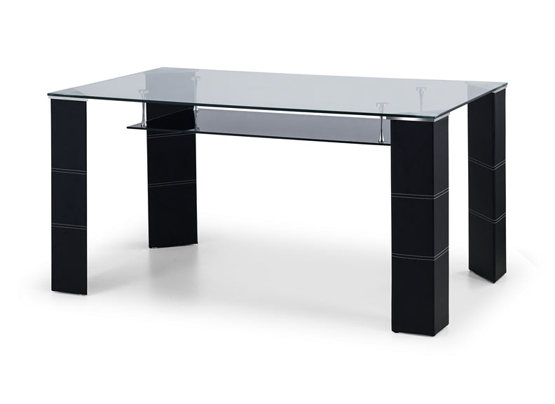 Greenwich Black & Glass Dining Table