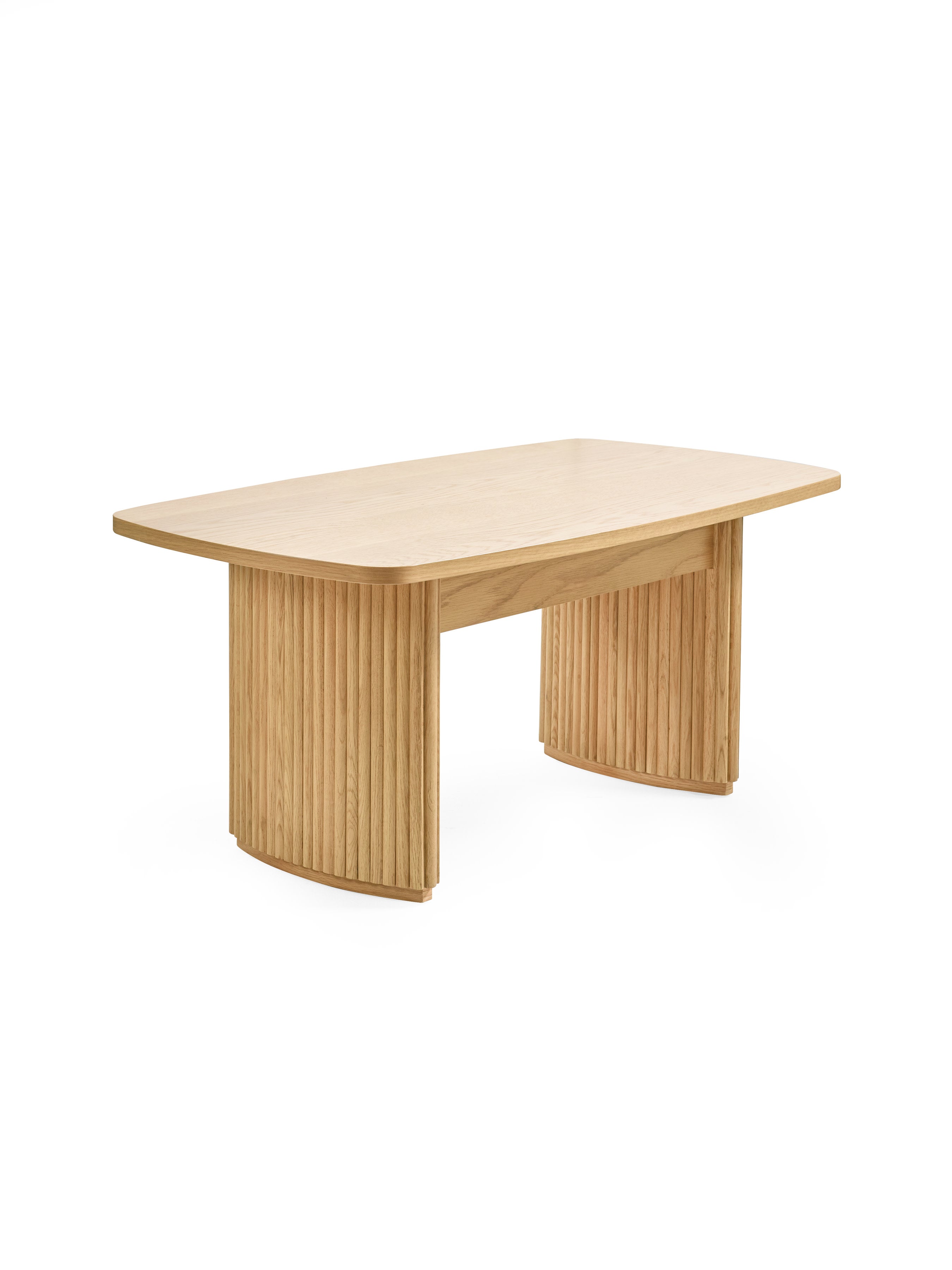 Louis Light Oak Effect Fluted 90cm Compact Coffee Table