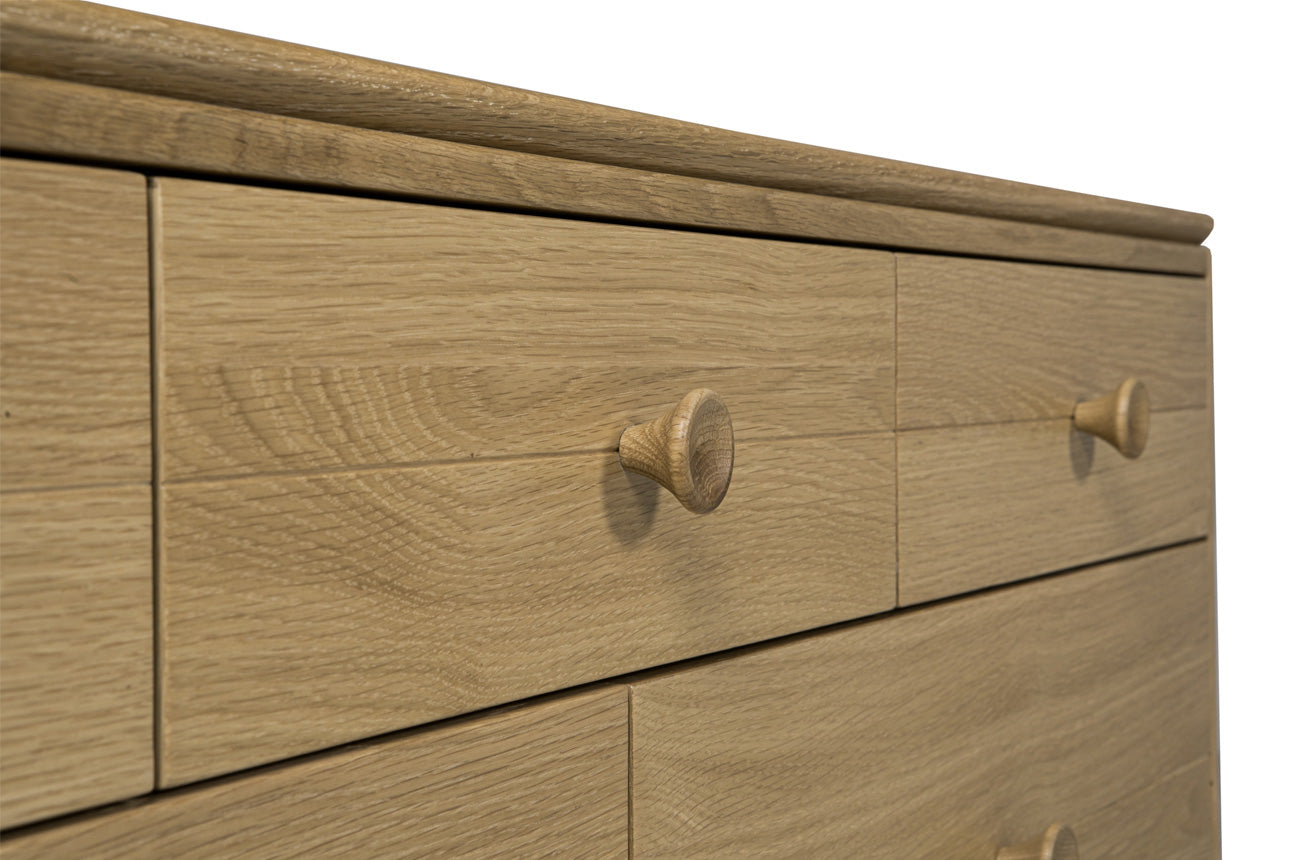 Hadley Wide Chest 7 Drawer - Oak Natural