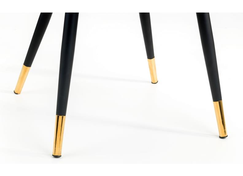 Louis Black Fluted Stone Top Dining Set: A Luxurious Centerpiece for Memorable Gatherings by Homeline Furniture (Free Nationwide Delivery in 3-5 Weeks)