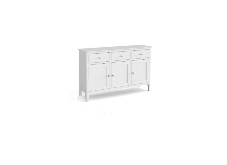 Hampstead White Three Door Sideboard